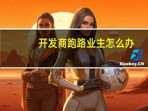 开发商跑路业主怎么办