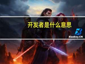 开发者是什么意思