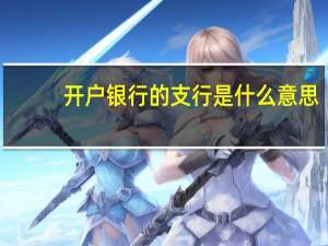 开户银行的支行是什么意思（开户银行是什么意思）