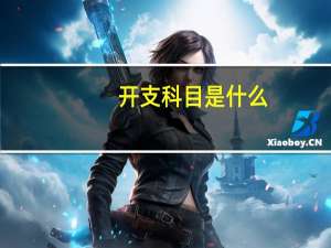 开支科目是什么
