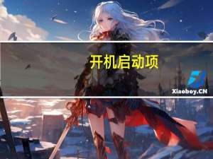 开机启动项（开机启动）