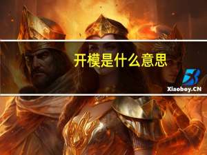 开模是什么意思