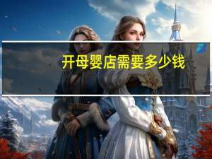 开母婴店需要多少钱