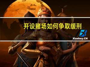开设赌场如何争取缓刑