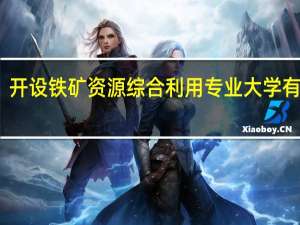 开设铁矿资源综合利用专业大学有哪些