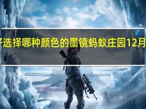 开车最好选择哪种颜色的墨镜 蚂蚁庄园12月26日答案最新