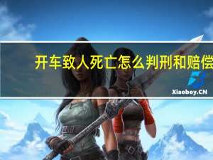 开车致人死亡怎么判刑和赔偿