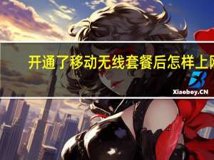 开通了移动无线套餐后怎样上网（移动无线上网卡资费套餐）