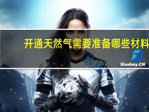 开通天然气需要准备哪些材料