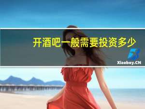 开酒吧一般需要投资多少