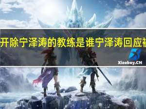 开除宁泽涛的教练是谁 宁泽涛回应被开除