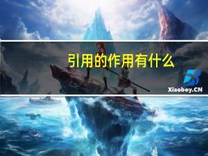 引用的作用有什么