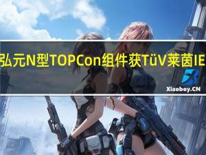 弘元N型TOPCon组件获TüV莱茵IEC认证