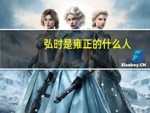 弘时是雍正的什么人