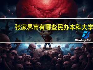 张家界市有哪些民办本科大学