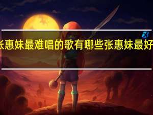 张惠妹最难唱的歌有哪些 张惠妹最好听的歌