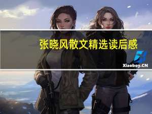 张晓风散文精选读后感