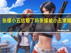 张檬小五结婚了吗 张檬被小五求婚成功,穿着宽松被疑有孕