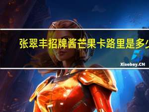 张翠丰 招牌酱芒果卡路里是多少