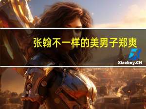 张翰不一样的美男子郑爽（张翰不一样的美男子）