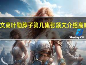 张颂文高叶勒脖子第几集 张颂文介绍高叶给陈凯歌