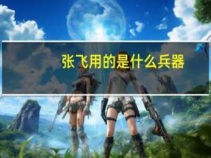 张飞用的是什么兵器