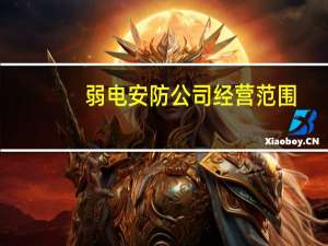 弱电安防公司经营范围