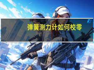 弹簧测力计如何校零