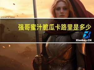 强哥 蜜汁脆瓜卡路里是多少