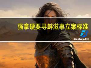 强拿硬要寻衅滋事立案标准