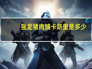 强龙 猪肉脯卡路里是多少