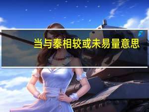 当与秦相较或未易量意思