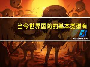 当今世界国防的基本类型有