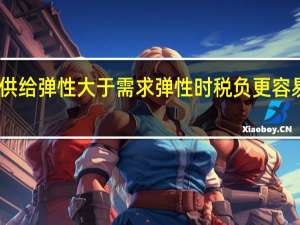 当供给弹性大于需求弹性时税负更容易被转嫁