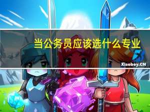 当公务员应该选什么专业_