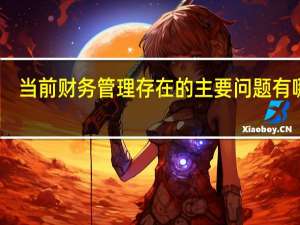 当前财务管理存在的主要问题有哪些