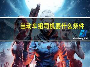 当动车组司机要什么条件