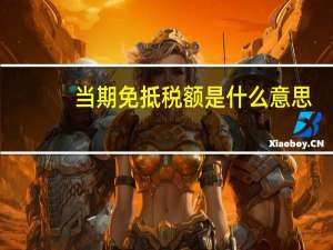 当期免抵税额是什么意思
