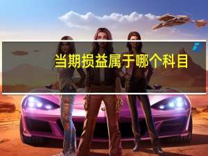 当期损益属于哪个科目（当期损益具体指哪些科目）