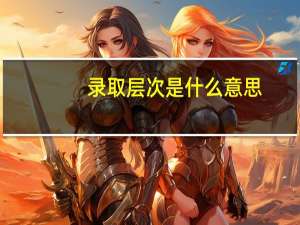 录取层次是什么意思