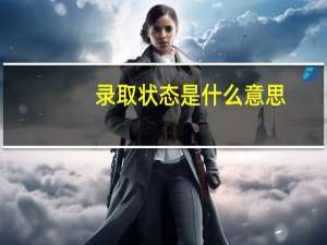 录取状态是什么意思