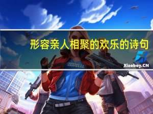 形容亲人相聚的欢乐的诗句