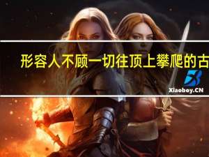 形容人不顾一切往顶上攀爬的古诗