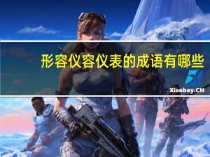 形容仪容仪表的成语有哪些