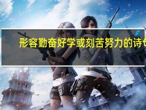 形容勤奋好学或刻苦努力的诗句（形容学习刻苦的成语）