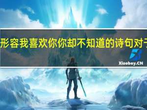 形容我喜欢你你却不知道的诗句对于男的