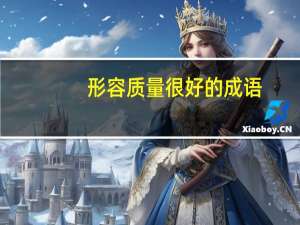 形容质量很好的成语