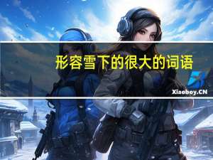 形容雪下的很大的词语