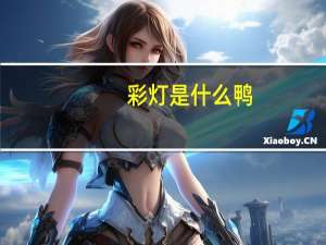 彩灯是什么鸭