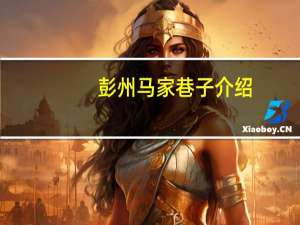 彭州马家巷子介绍